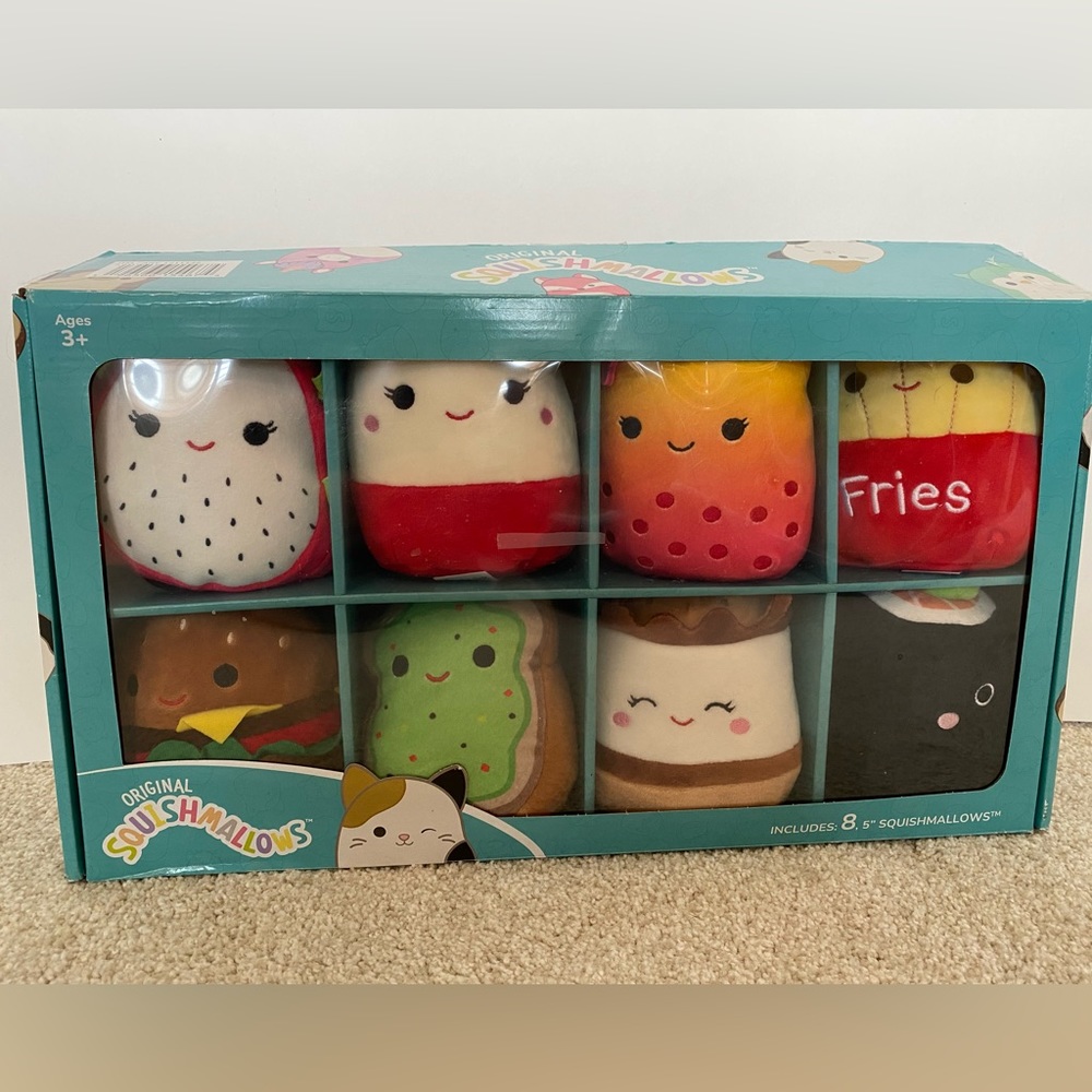 Squishmellow 5inch mini plush food set #2